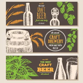 设计广告啤酒横幅