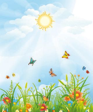 欢迎春天花开素材