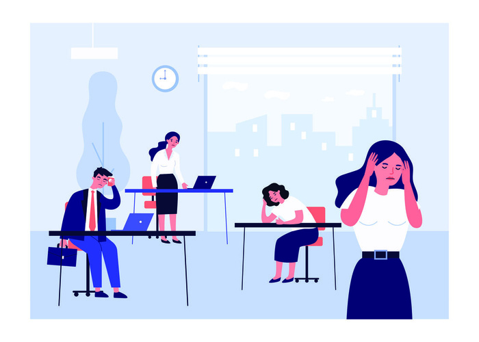 扁平化人物场景办公互联网等距ai矢量设计网页海报UI素材插画