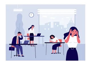 扁平化人物场景办公互联网等距ai矢量设计网页海报UI素材插画