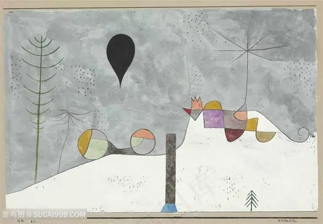 保罗克利手绘风景画唯美装饰画