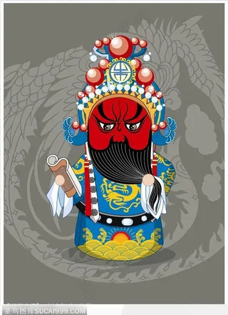 【绿团龙蟒】古城会之关羽高清图片