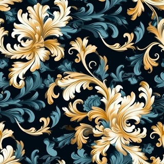 欧式纹理，巴洛克风格，无缝贴图，素材