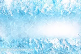 冰冻系列 - 正在结晶的冰块