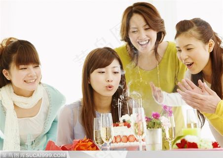 生活派对-生日派对吹灭蜡烛聚餐