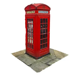 红色电话亭 PNG免抠