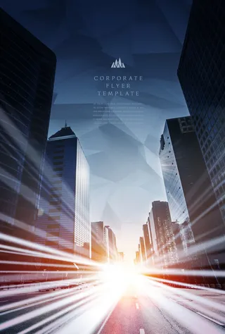 绚丽科技城市建筑海报