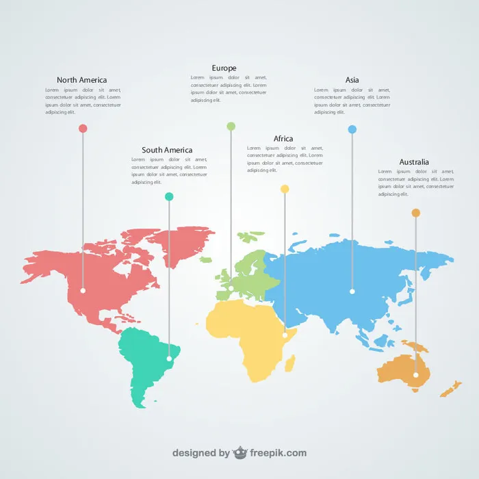 新版世界地图矢量世界地图电子版CDR高清印刷AI素材模板ai矢量模版下载