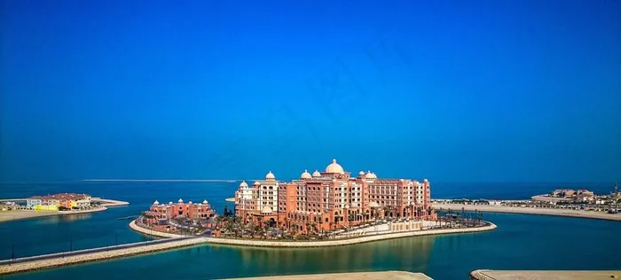 大气外国海景建筑全景图