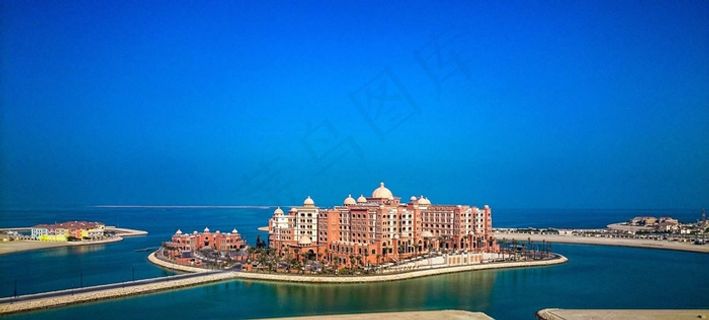 大气外国海景建筑全景图