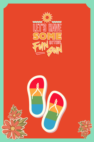 夏天海报|矢量|插画|扁平|风格