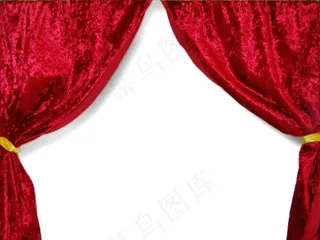 红色幕布背景图片