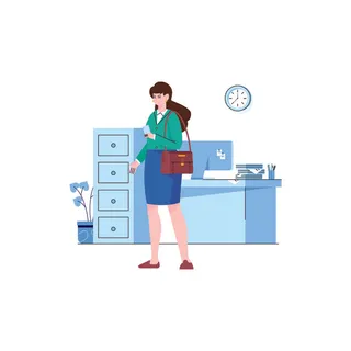 扁平化人物场景办公互联网等距ai矢量设计网页海报UI素材插画