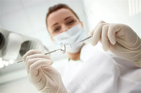 牙科看牙医的人物摄影图