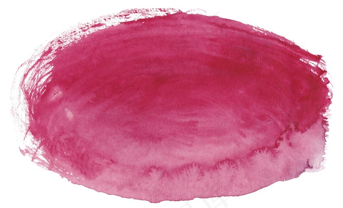 玫红色水彩晕染涂抹元素背景高清图片
