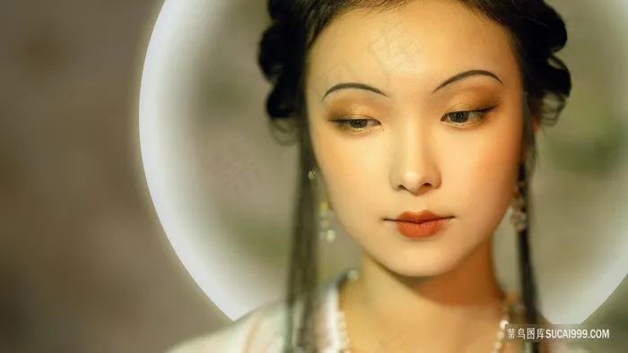 高清精致妆容佛图片