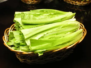  油麦菜清炒、蒜茸