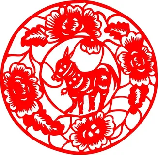 剪纸马素材图片 剪纸马素材图片