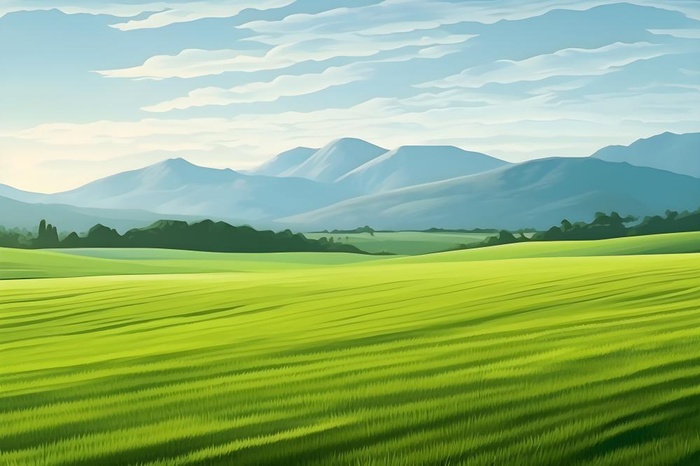 春天清新草地田园背景(3600x2400)