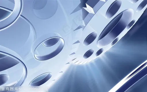 3D绕环圆形 PPT素材 海报 科技幻想背景 3D绕环圆形 PPT素材 海报 科技幻想背景