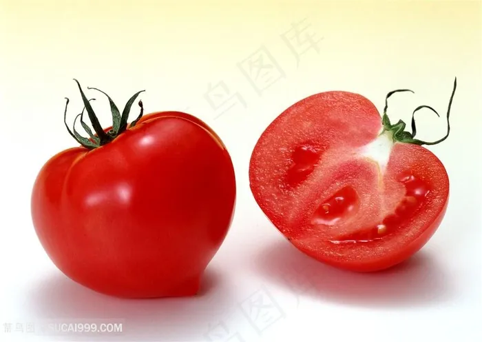 半切西红柿高清特写