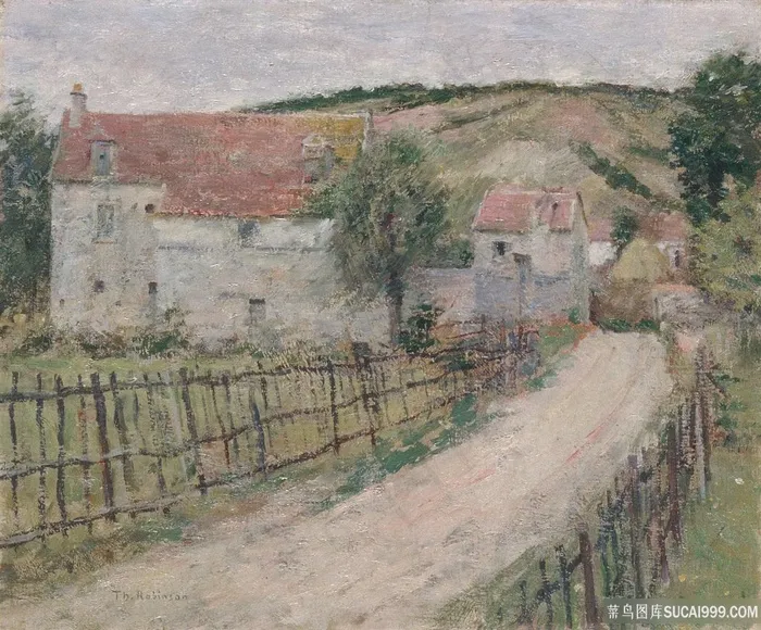 乡村美景油画