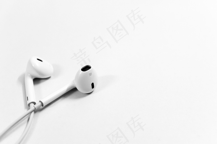 白色苹果耳塞图片