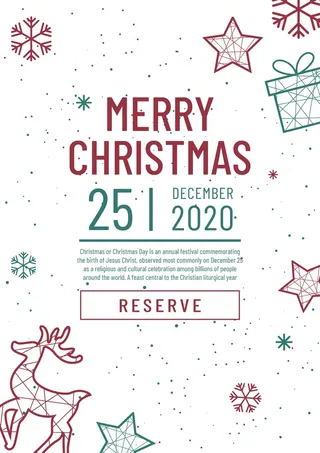 圣诞节圣诞树圣诞老人闪亮装饰电商促销折扣海报