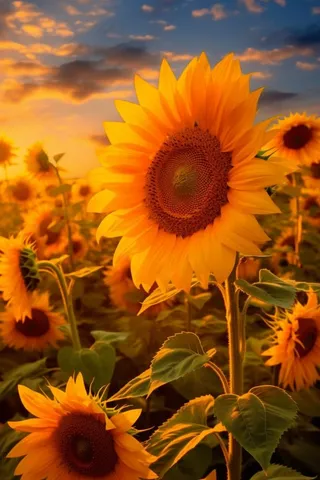 温馨向日葵背景图