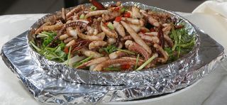 32 铁板烧烤八爪鱼 桥东大酒店