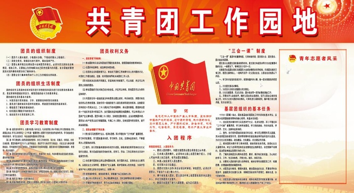 团员展板 党建文化墙