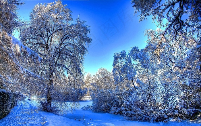 唯美的雪山风景