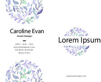 精美国外名片设计模板矢量素材