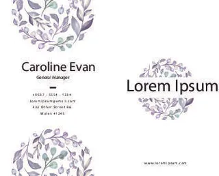 精美国外名片设计模板矢量素材