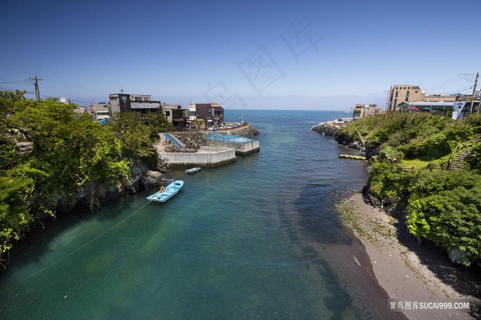 济州岛海湾风景图片