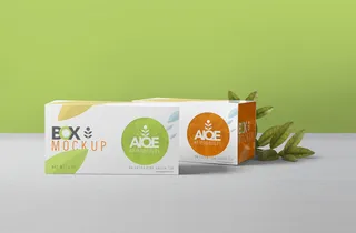 高端品牌茶叶包装盒纸袋智能贴图样机产品效果图展示PSD素材模板