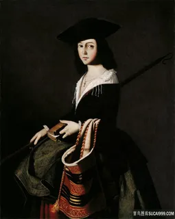 祖伯兰圣塔码头修女油画