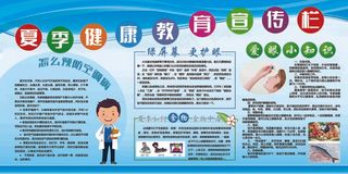 健康教育知识 健康教育 夏季常见疾病 预防中暑 宣传栏
