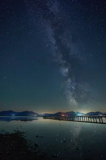 黑色星空摄影素材