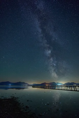 黑色星空摄影素材