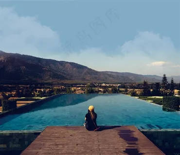 超豪华室外游泳池