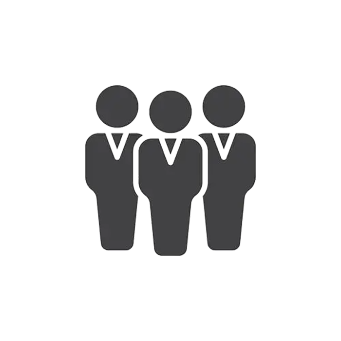 卡通人矢量剪影