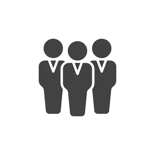 卡通人矢量剪影