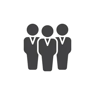 卡通人矢量剪影