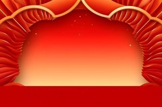 红色丝绸飘带背景