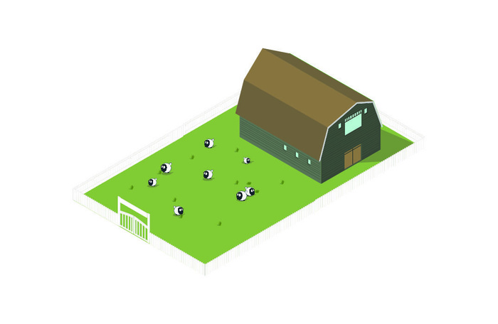 分析图素材图标集合景观建筑立面插画场景AI矢量图形设计