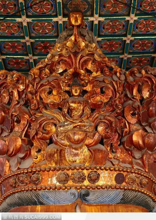 传统佛像-精美的镀金佛像