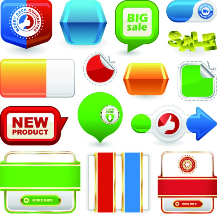 免抠促销标签矢量