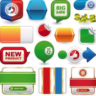 免抠促销标签矢量