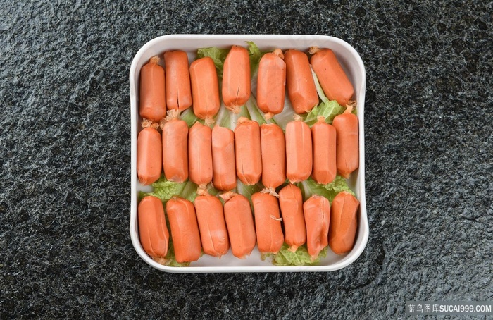 四川麻辣火锅脆皮肠精选美食图片